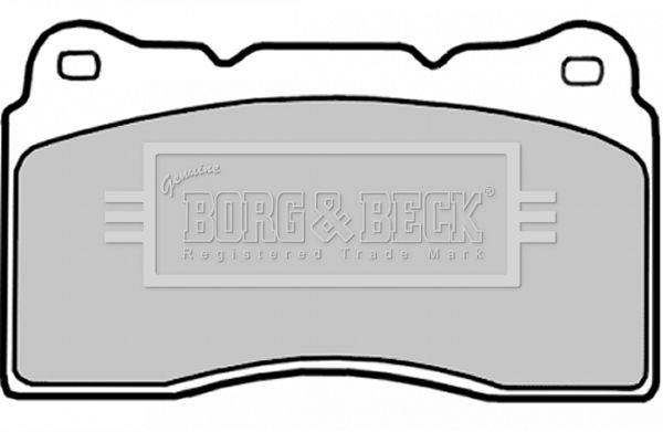 BORG & BECK stabdžių trinkelių rinkinys, diskinis stabdys BBP1784